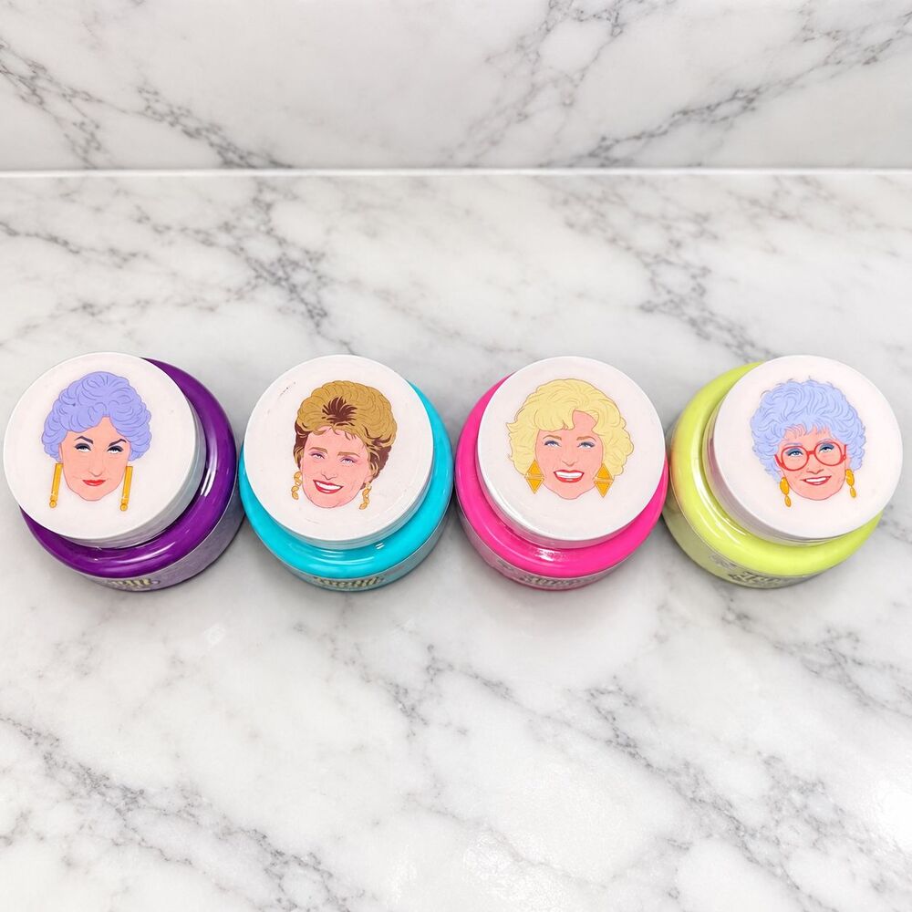 Viral Rare The Golden Girls Body Scrub 4 Set Blanch Sophia Dorothy & Rose NEW